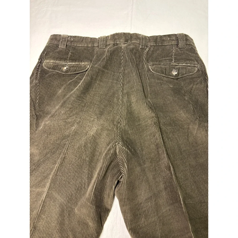 LL Bean Mens‎ Corduroy Pants Brown Straight Fit Waist 38X30 Cotton Blend Casual - Picture 8 of 13